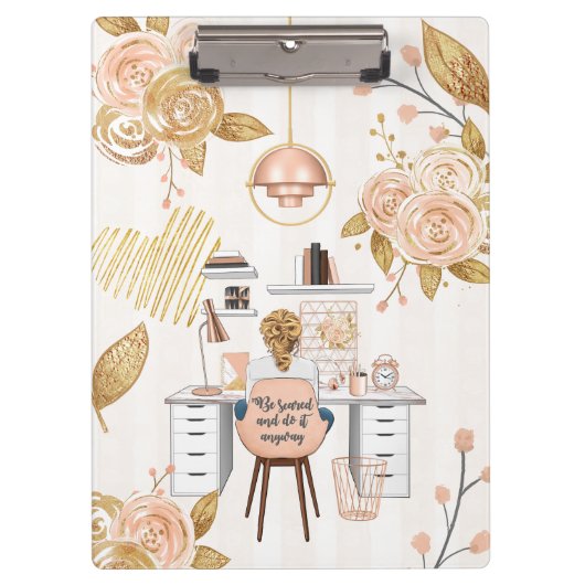 Wees bang & doe het toch klembord (Voorkant)