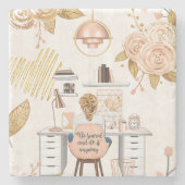 Wees bang & doe het toch stenen onderzetter (Voorkant)