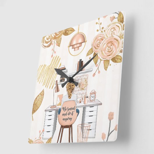 Wees bang & doe het toch vierkante klok (Hoek)