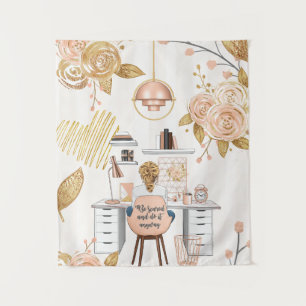 Wees bang & doe het toch wandkleed