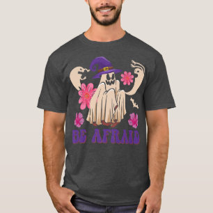 Wees bang eng kostume heks Pet Halloween Vintag T-shirt