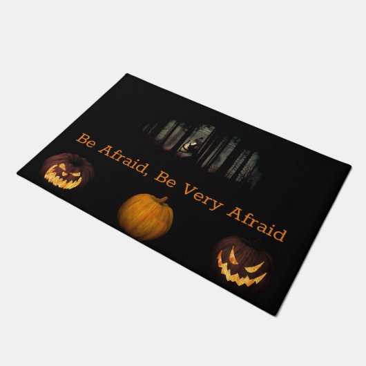 Wees bang Halloween Doormat Deurmat (Schuin)