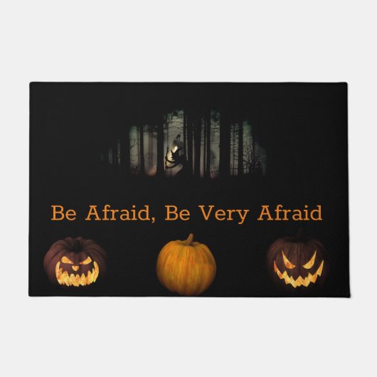 Wees bang Halloween Doormat Deurmat (Voorkant)