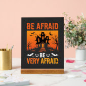 Wees Bang Huis Halloween Ontwerp Acryl Bord (Huwelijk)
