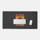 Wees Bang Huis Halloween Ontwerp Bureaumat (Keyboard & Muis)