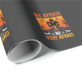 Wees Bang Huis Halloween Ontwerp Cadeaupapier (Rol Hoek)