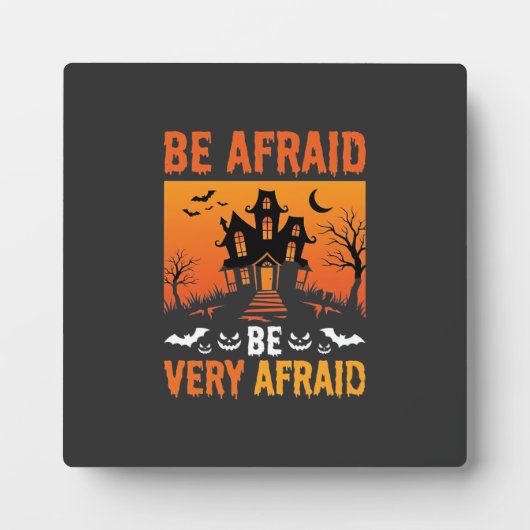 Wees Bang Huis Halloween Ontwerp Fotoplaat (Voorkant)