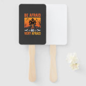 Wees Bang Huis Halloween Ontwerp Handwaaier (Voorkant en achterkant)