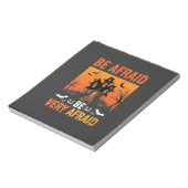Wees Bang Huis Halloween Ontwerp Notitieblok (Linkerzijde)