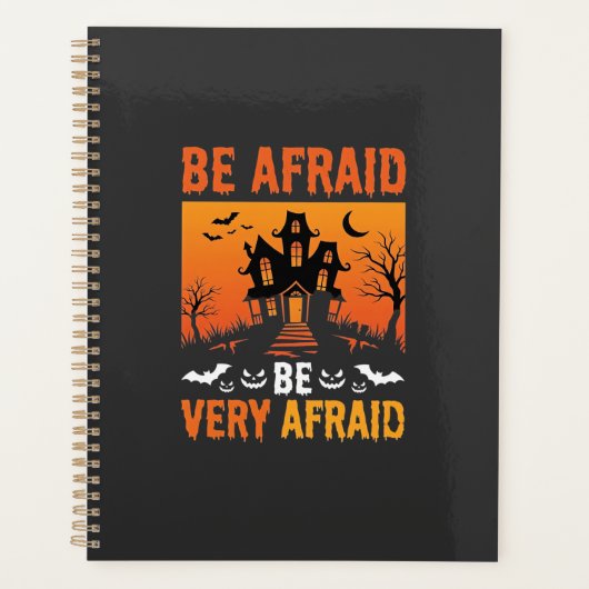 Wees Bang Huis Halloween Ontwerp Planner (Voorkant)