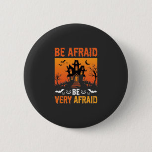 Wees Bang Huis Halloween Ontwerp Ronde Button 5,7 Cm
