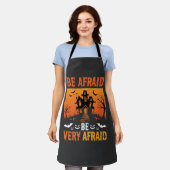 Wees Bang Huis Halloween Ontwerp Schort (Gedragen)