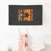 Wees Bang Huis Halloween Ontwerp Spandoek (Insitu)