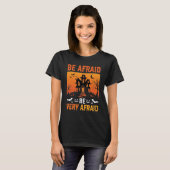 Wees Bang Huis Halloween Ontwerp T-shirt (Voorkant volledig)