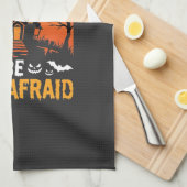 Wees Bang Huis Halloween Ontwerp Theedoek (Quarter Fold)