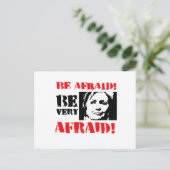 Wees bang om erg bang te zijn briefkaart (Staand voorkant)