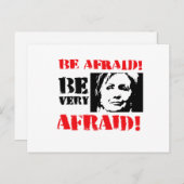 Wees bang om erg bang te zijn briefkaart (Voorkant / Achterkant)