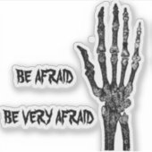 Wees bang sticker (Voorkant)