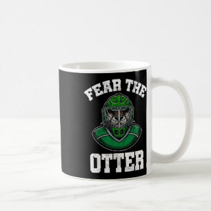 Wees bang voor de Otter, Cute Otter Hockey Cadeaus Koffiemok
