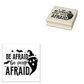 Wees bang voor Ghost en vleermuizen Rubberstempel (Gestempeld)
