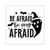 Wees bang voor Ghost en vleermuizen Rubberstempel (Afrduk)