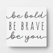 Wees bang voor je Motivatie teken Fotoplaat (Voorkant)