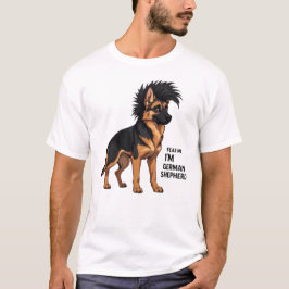 Wees bang voor mij, ik ben een Duitse herder | Pun T-shirt