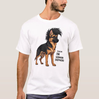Wees bang voor mij, ik ben een Duitse herder | Pun T-shirt