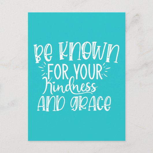 Wees bekend om je vriendelijkheid en genade briefkaart (Voorkant)