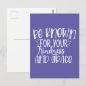 Wees bekend om je vriendelijkheid en genade briefkaart (Voorkant / Achterkant)