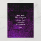 Wees beruchte Rumi Inspirerend prijsopgave Briefkaart (Voorkant)