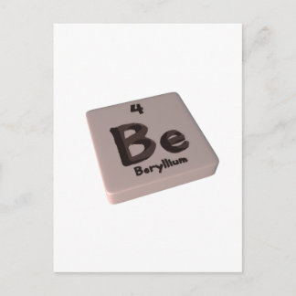 Wees beryllium briefkaart