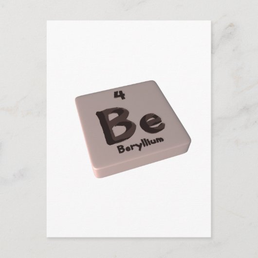 Wees beryllium briefkaart (Voorkant)
