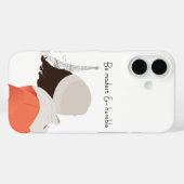 Wees bescheiden en bescheiden geïnspireerde iPhone Case-Mate iPhone Case (Achterkant (horizontaal))