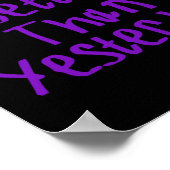 Wees beter dan gisteren Sticker 2 Poster (Hoek)