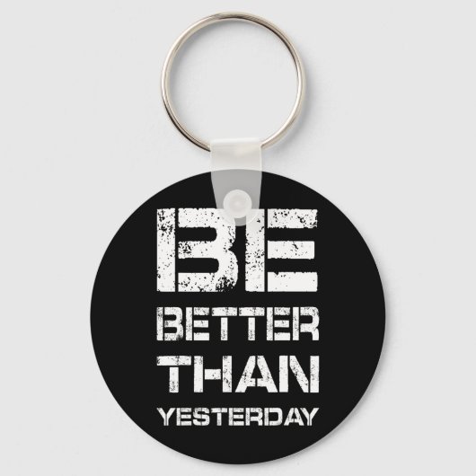 Wees beter Workout Gym Motivatie Gewichtheffen Lic Sleutelhanger (Voorkant)