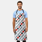 Wees bewust Play Bridge Vier Kaart Suits Schort (Gedragen)