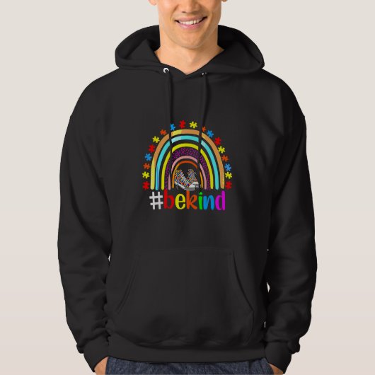 Wees bewust van autisme Rainbow Puzzle Shossaui Hoodie (Voorkant)