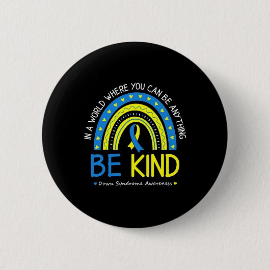 Wees bewust van het syndroom Oktober leraar Wes Ronde Button 5,7 Cm (Voorkant)