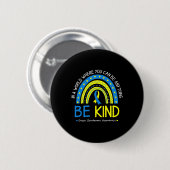 Wees bewust van het syndroom Oktober leraar Wes Ronde Button 5,7 Cm (Voorkant /achterkant)