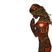 Wees bewust van Inspirerend Word Art Design Poster