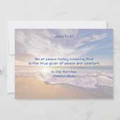 Wees bij de Christelijke Kaart van de scriptstran (Achterkant)