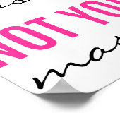 Wees bij een man die je lippenstift ruikt poster (Hoek)