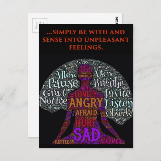 Wees bij je Briefkaart (Voorkant / Achterkant)