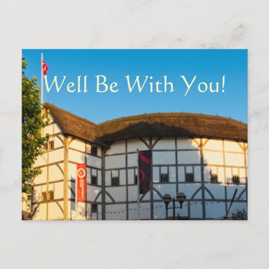 Wees bij je. Shakespeare Briefkaart (Voorkant)