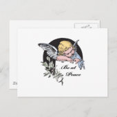 Wees bij Peace Angel Briefkaart (Voorkant / Achterkant)