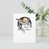 Wees bij Peace Angel Briefkaart (Staand voorkant)