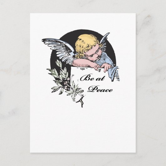 Wees bij Peace Angel Briefkaart (Voorkant)
