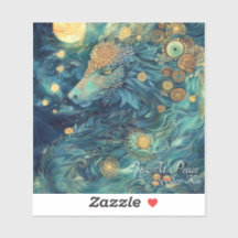 Wees bij Peace Dragon Sticker