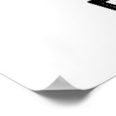 Wees bij Peach Funny Fruit Pun Poster (Hoek)